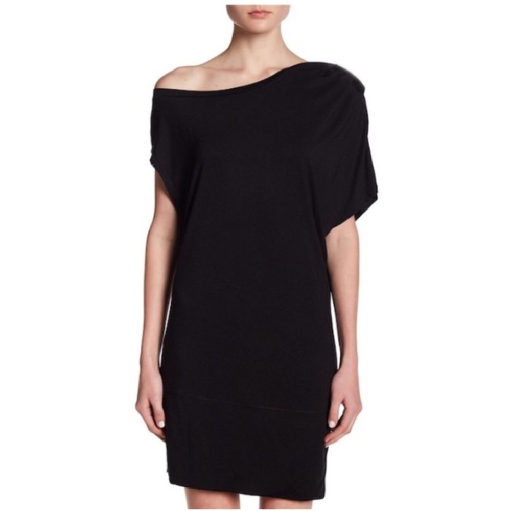 M - Kendall & Kylie One Shoulder Black Dress - Picture 2 of 4